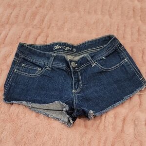 Dark Blue Denim Shorts